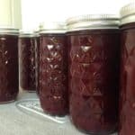 Easy recipe for canning plum jam, conserve, or preserves