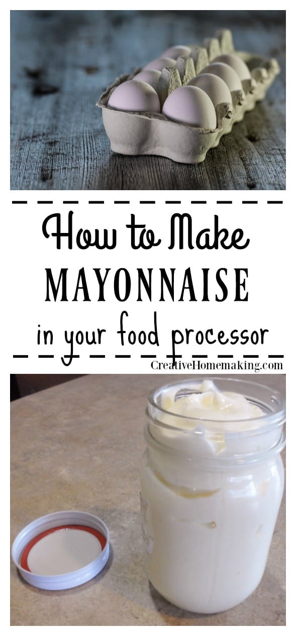 Homemade mayonnaise is very easy and inexpensive to make. All you need is a blender, oil, and an egg!
