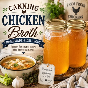 Homemade Chicken Broth Canning Recipe