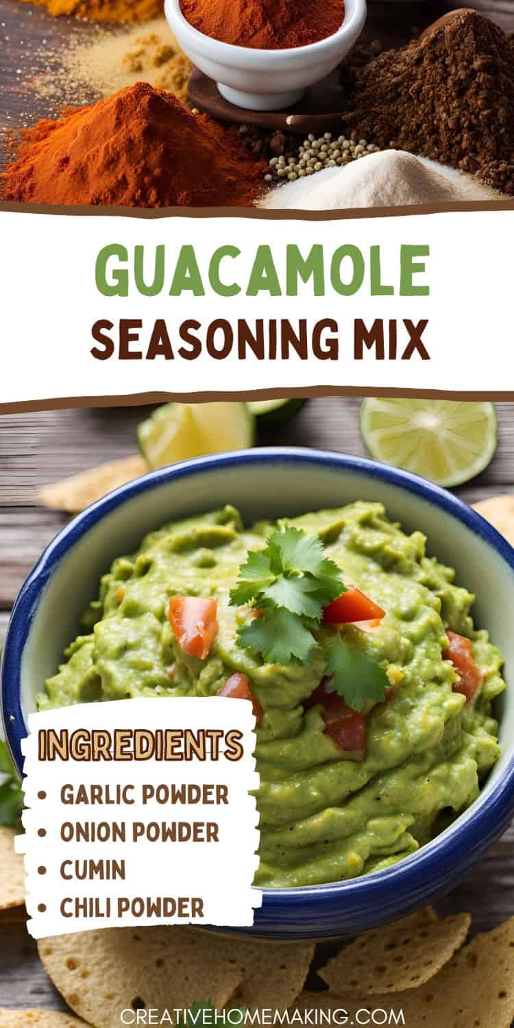 Quick & Flavorful Guacamole Seasoning Mix Recipe