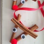 Cinnamon stick reindeer ornament