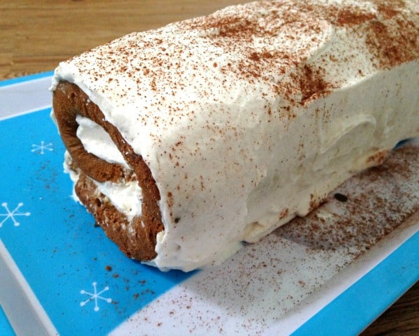 Easy gingerbread roll recipe. One of my favorite easy holiday dessert ideas!