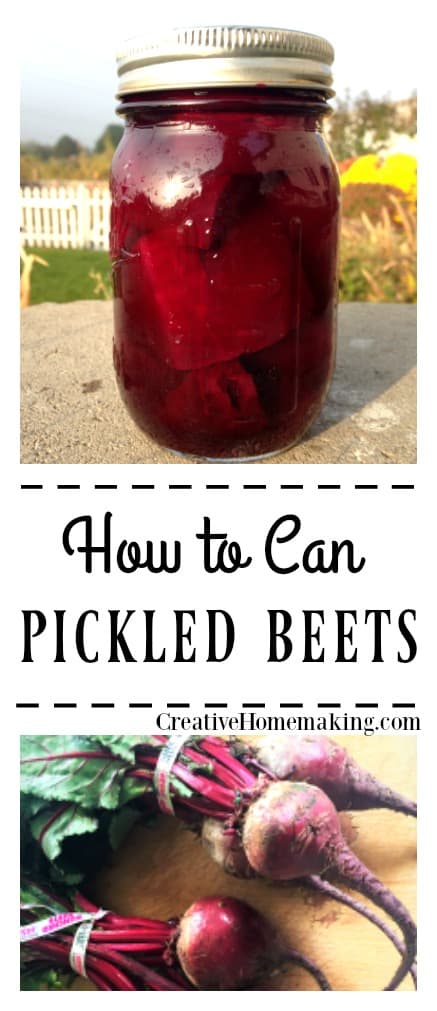 Easy recipe for canning pickled beets.