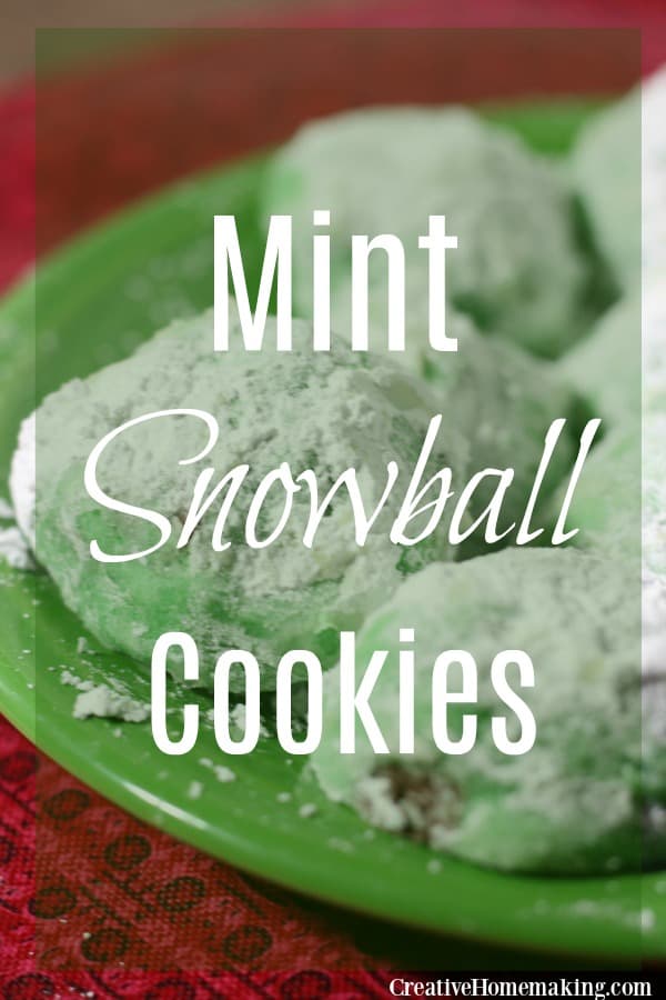 These mint snowball cookies are one of the best Christmas cookie recipes. Easy Christmas cookie for holiday cookie exchanges.