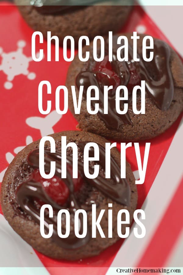 Easy recipe for chocolate covered cherry cookies. One of my favorite holiday desserts and an easy Christmas treat!