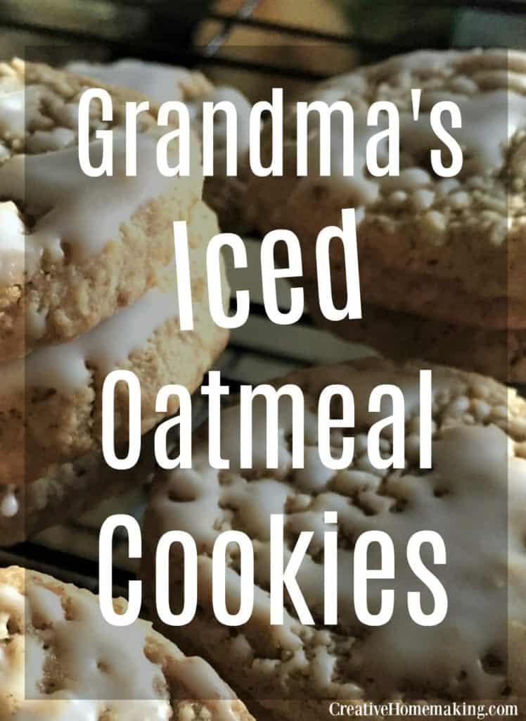 Looking for Christmas cookie ideas? These iced oatmeal cookies are easy Christmas cookies to make for the holiday season or any time.