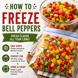The Best Way to Freeze Bell Peppers