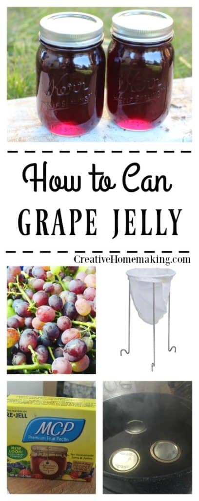 Easy recipe for canning grape jelly.