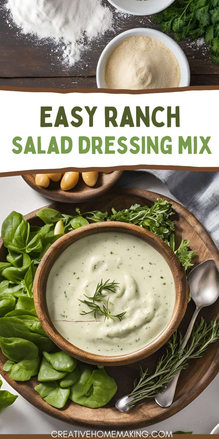 Healthy Homemade Ranch Dressing Mix: No Preservatives!