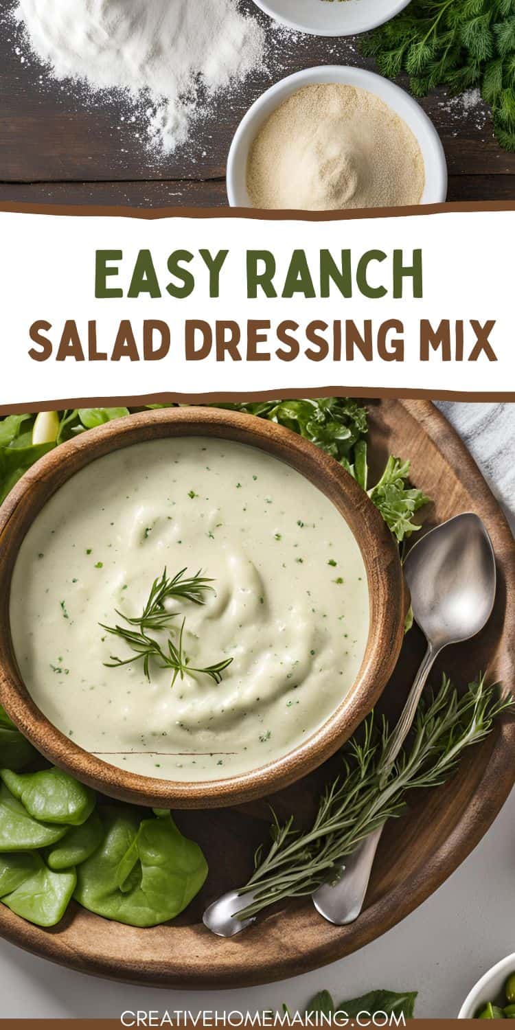 Healthy Homemade Ranch Dressing Mix: No Preservatives!