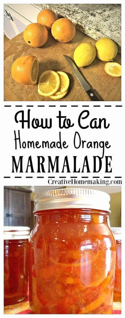 Learn how to can homemade orange marmalade. This orange marmalade recipe is very easy to make, and requires no added pectin.
