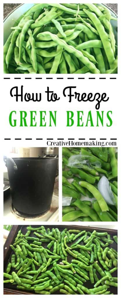 It's green bean season! Learn how to freeze the green beans from your garden with these easy step-by-step instructions.