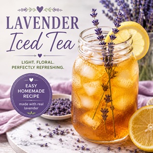 This homemade lavender iced tea is light, refreshing, and full of delicate floral flavor. Made with simple ingredients and easy to customize sweet or unsweetened, it’s the perfect summer drink for brunches, backyard gatherings, or quiet afternoons. Perfect for lavender recipes, Simple Homemade Living, summer drinks, tea lovers, and homemade refreshment ideas.