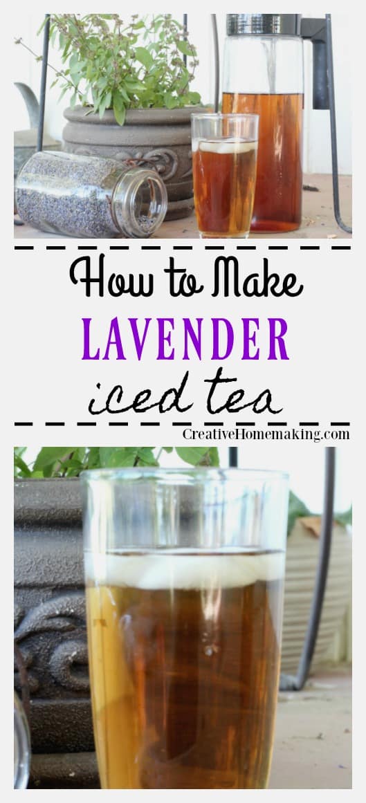 This lavender iced tea is a refreshing summer iced tea made from dried lavender.