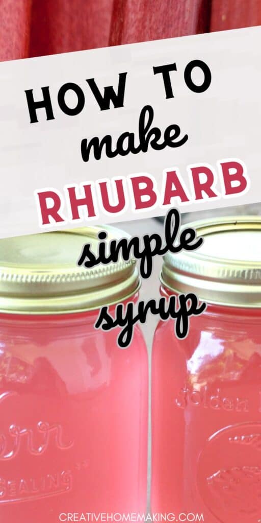 Explore the delicious world of homemade rhubarb simple syrup with our easy canning recipe. Perfect for adding a burst of flavor to your favorite drinks and desserts!