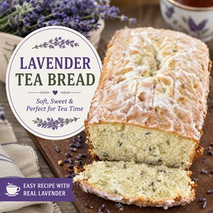 Bake a loaf of homemade lavender tea bread that's lightly floral, moist, and perfect for breakfast, brunch, or an afternoon tea. Made with culinary lavender, this beautiful quick bread is a wonderful way to enjoy your garden harvest and embrace simple homemade living.