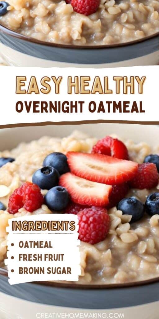Easy Healthy Overnight Oatmeal Recipe