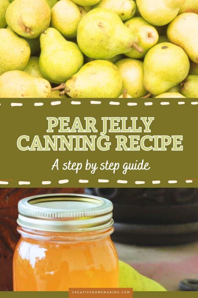 Capture the essence of autumn with homemade Pear Jelly! This easy canning recipe transforms ripe pears into a sweet, golden jelly that's perfect for spreading on warm biscuits or drizzling over desserts. With its delicate flavor and beautiful color, this pear jelly is a wonderful addition to your fall pantry or a thoughtful gift for friends and family. Enjoy the taste of fall all year round with this delightful preserve!