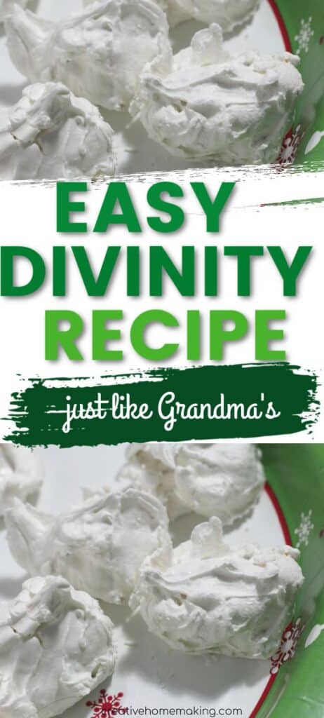 Experience a taste of nostalgia with this Old-Fashioned Divinity recipe, the perfect Christmas dessert! ✨ Light, fluffy, and melt-in-your-mouth delicious, this classic treat combines whipped egg whites, sugar, and nuts for a heavenly sweetness that will transport you back to holiday gatherings of yesteryear. Easy to make and beautifully festive, these delightful candies make great gifts or a charming addition to your holiday dessert table.