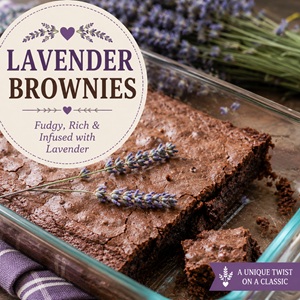 Love chocolate and lavender? These homemade lavender brownies are rich, chewy, and perfectly balanced with a subtle floral note. An easy dessert recipe for lavender lovers, cottage kitchens, and anyone who enjoys baking from scratch.
