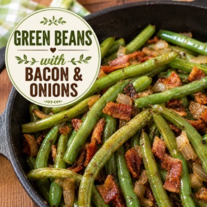 The Best Green Beans with Bacon and Onions