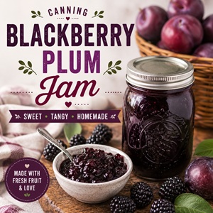 The Best Blackberry Plum Jam for Canning
