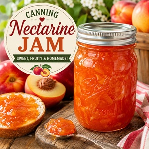 Turn fresh nectarines into a beautiful homemade jam that's sweet, fruity, and easy to make. Enjoy it on toast, biscuits, yogurt, or desserts while celebrating garden-to-table living and simple homemade living with every jar.