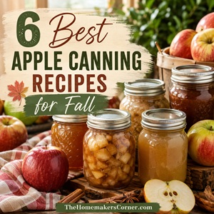 Preserve the apple harvest with these best apple canning recipes for fall! From applesauce and apple butter to apple pie filling and jams, these homemade pantry favorites are perfect for kitchen garden living and stocking a homemade pantry with delicious food for the colder months.