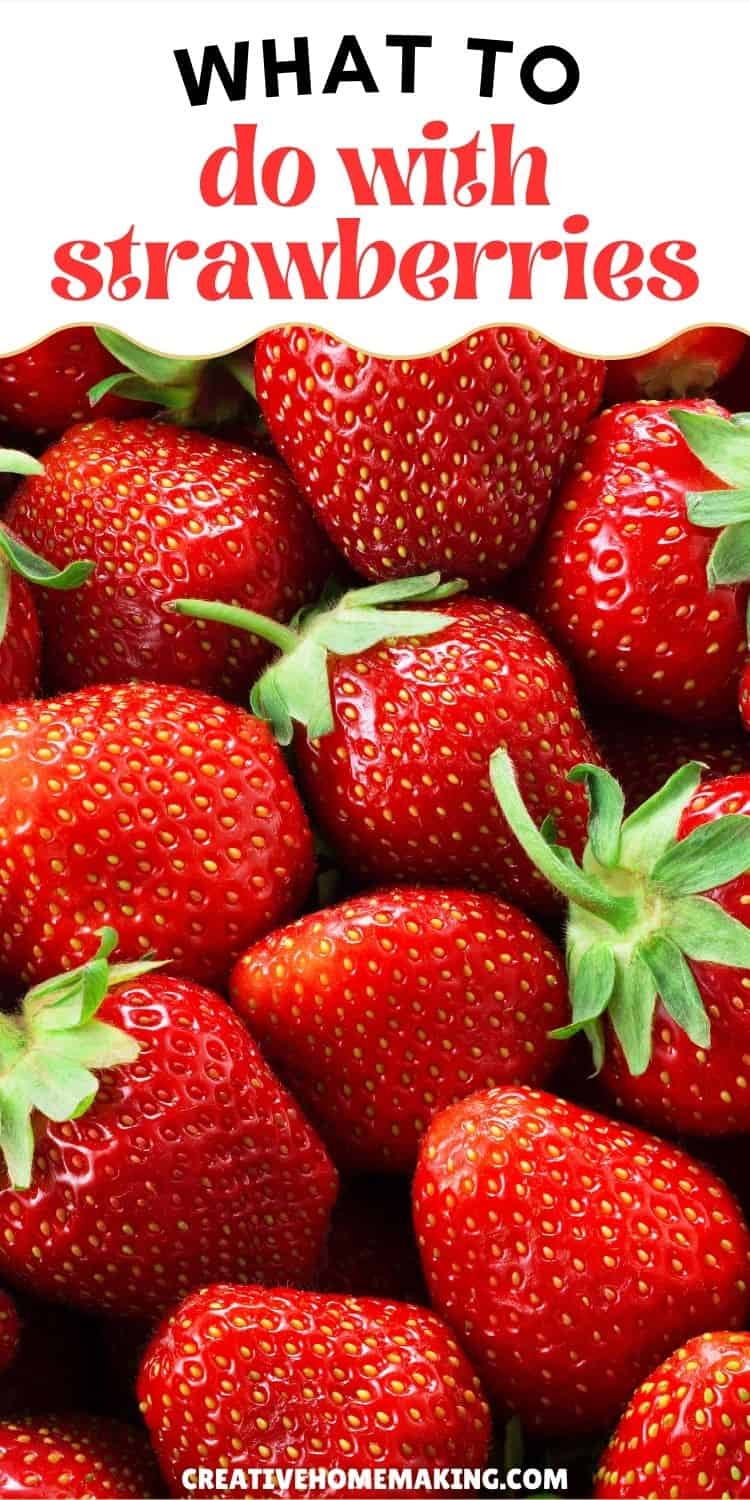 Delicious Ways to Use Fresh Strawberries: Recipes and Ideas! Fresh strawberries arranged in a bowl with various recipe ideas around them