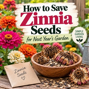 Save your favorite zinnias for next year’s garden! Learn when to collect zinnia seed heads, how to remove and dry the seeds, and the best way to store them over winter. An easy fall garden project for anyone who loves growing beautiful cottage garden flowers.