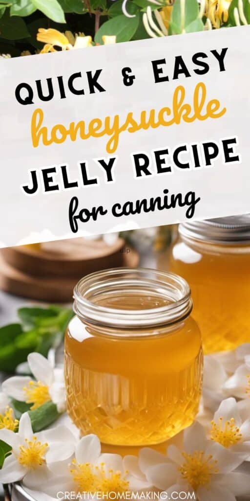 Preserve the taste of summer with this easy honeysuckle jelly canning recipe. Enjoy the sweet and floral notes of honeysuckle all year round.