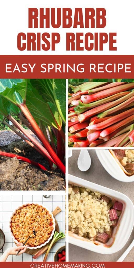 Looking for a delightful spring dessert? Our rhubarb crisp recipe is a must-try! Enjoy the delightful combination of tangy rhubarb and crispy oat topping. Pin it now for a delicious treat!