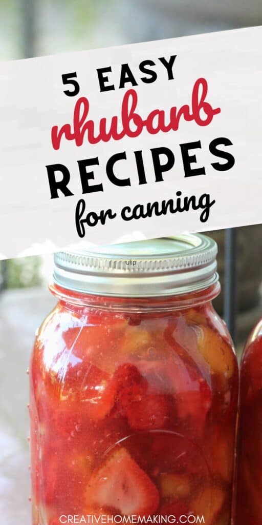 Capture the vibrant flavors of rhubarb with these five delightful canning recipes! Whether you're making jams, jellies, or simple syrups, these versatile and delicious recipes offer a wonderful way to savor the taste of fresh rhubarb long after the season has passed. 