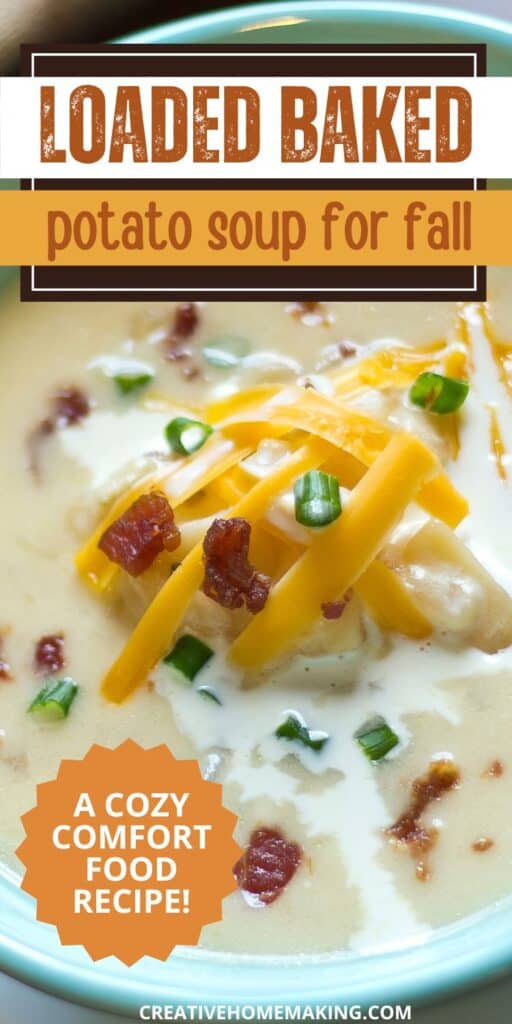 Savor the flavors of a classic baked potato in a cozy soup form! This loaded baked potato soup is easy to make and loaded with delicious toppings like bacon, cheese, and green onions. Perfect for a hearty meal any day of the week!