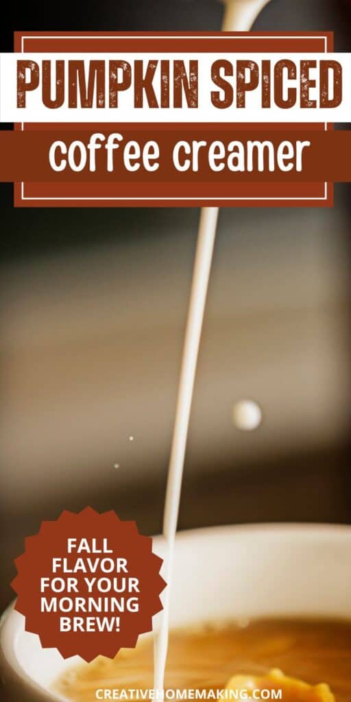 Wake up to the taste of fall with our homemade pumpkin spice coffee creamer! This simple recipe blends creamy goodness with the perfect mix of pumpkin and spices, making every sip a cozy delight.