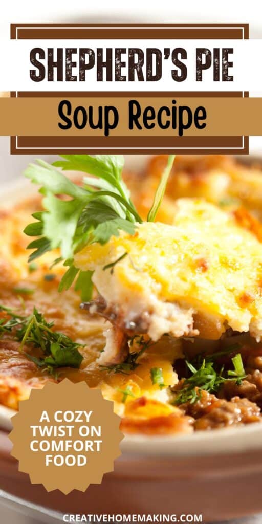 Craving comfort food? Try this Easy Shepherd's Pie Soup! Packed with flavor and ready in just 30 minutes, this soup features all the classic ingredients of shepherd's pie in a cozy bowl. It's the perfect solution for a quick weeknight dinner!