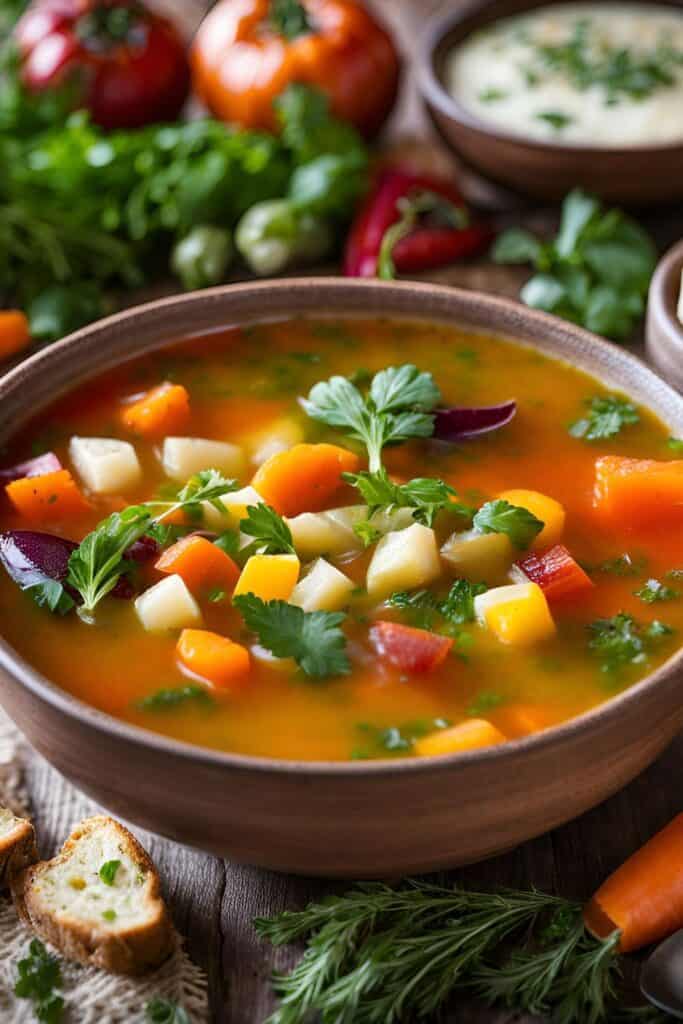 Easy and Delicious Vegetable Soup: Perfect for Any Season! Discover the joy of cooking with our hearty homemade vegetable soup! Bursting with vibrant colors and wholesome ingredients, this recipe is a fantastic way to enjoy seasonal vegetables. Quick to prepare and easy to make, it’s the perfect dish for a nutritious lunch or dinner. Plus, it’s great for freezing and enjoying later! Dive into a bowl of goodness today!