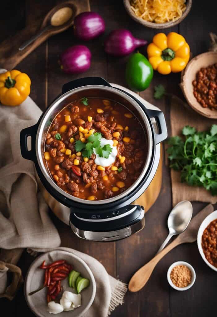 The Best Instant Pot Chili Discover the ultimate comfort food with this Best Instant Pot Chili recipe! Packed with rich flavors, tender beans, and hearty meat, it’s perfect for cozy nights or game day gatherings. In just a fraction of the time, you can whip up a delicious, one-pot meal that everyone will love. Top it off with your favorite toppings like cheese, sour cream, and fresh cilantro for an extra touch! Dive into this savory delight and make your next meal a hit!