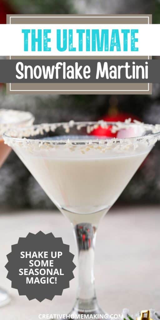 Get ready to sip on winter wonder with our Ultimate Snowflake Martini! ❄️ This delicious blend of vodka and white chocolate liqueur, topped with whipped cream, makes for a festive addition to any gathering. Cheers to the season!