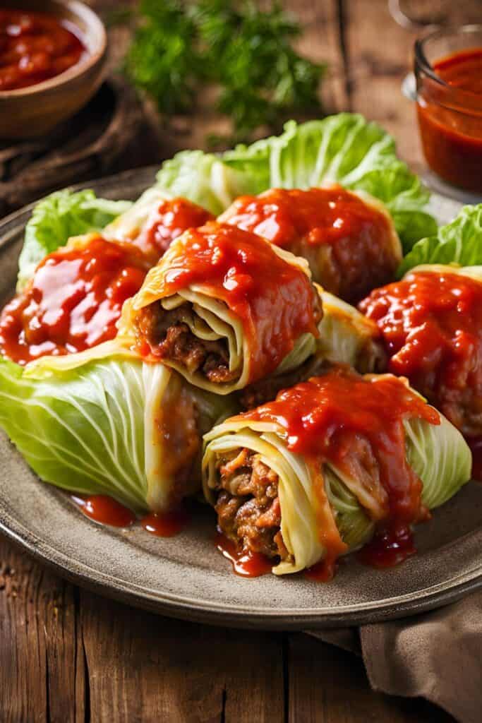 Warm up with our delicious Cabbage Rolls recipe! These hearty rolls are filled with a savory mixture of ground beef, rice, and spices, all wrapped in tender cabbage leaves and baked in a rich tomato sauce. Perfect for family dinners or meal prep, these comforting rolls are not only satisfying but also easy to make. Discover how to create this classic dish that’s sure to please everyone at the table. Dive into the flavors of home-cooked goodness today! 