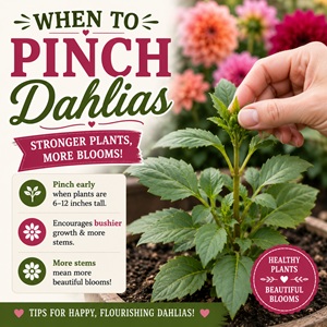 Wondering when to pinch dahlias? Learn the best time to pinch young plants to encourage bushier growth, stronger stems, and more flowers throughout the season. A simple guide for cottage garden flowers, cut flower gardens, and healthy, productive dahlias.