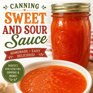 Homemade Sweet and Sour Sauce for Canning