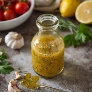 Healthy creamy Italian dressing served with fresh vegetables