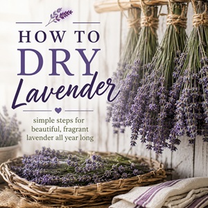 Fresh lavender is easy to preserve when you know the right techniques. Learn how to dry lavender for DIY projects, homemade bath products, potpourri, culinary recipes, and herbal tea. A wonderful resource for anyone embracing kitchen garden living, herbal gardening, and from-scratch homemaking.