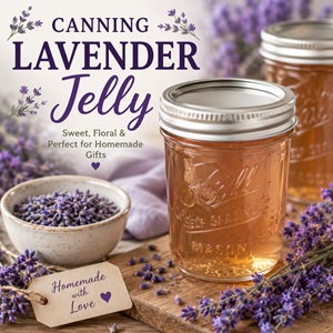 This easy lavender jelly recipe is lightly floral, beautifully fragrant, and perfect for beginners learning to preserve homemade jams and jellies. Enjoy it with breakfast, afternoon tea, or package it as a charming homemade gift. A delicious addition to your simple homemade living kitchen.