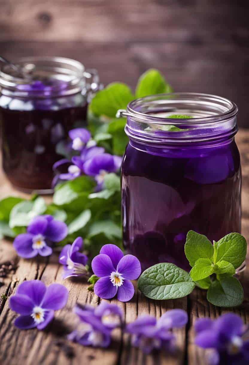 Transform foraged wild violets into a delightful jelly with this simple canning recipe. Add a touch of elegance to your pantry with this homemade treat.