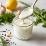 Greek yogurt ranch dressing made without mayo
