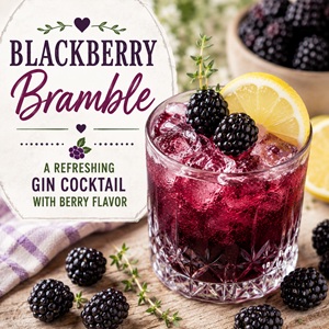Blackberry Bramble Cocktail Recipe (Easy Gin Cocktail)