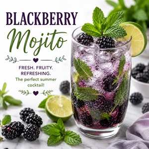 This easy blackberry mojito recipe is fruity, refreshing, and perfect for summer evenings, backyard gatherings, and patio sipping! Made with juicy blackberries, mint, lime, and rum for a delicious twist on a classic cocktail. Love mojitos? Try blueberry mojito, strawberry mojito, watermelon mojito, and classic mojito recipes too.