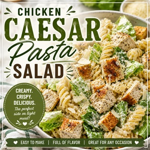The Best Chicken Caesar Pasta Salad Recipe